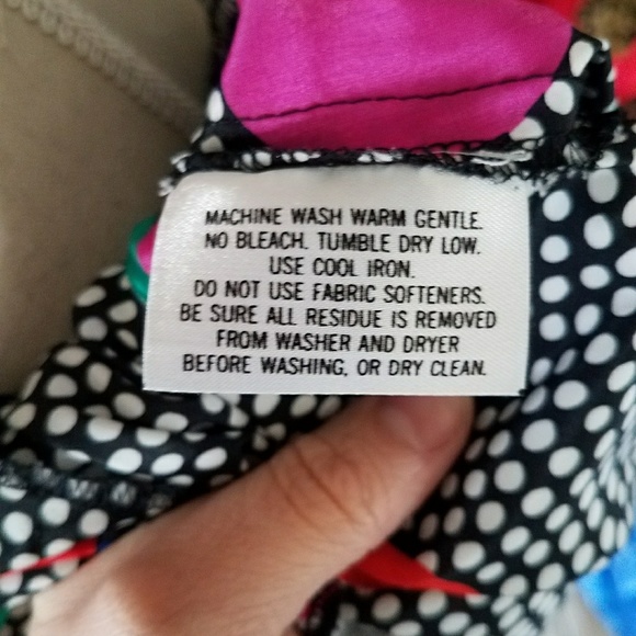 SOLD - Vintage Rainbow Polka Dot Dress - Picture 6 of 8